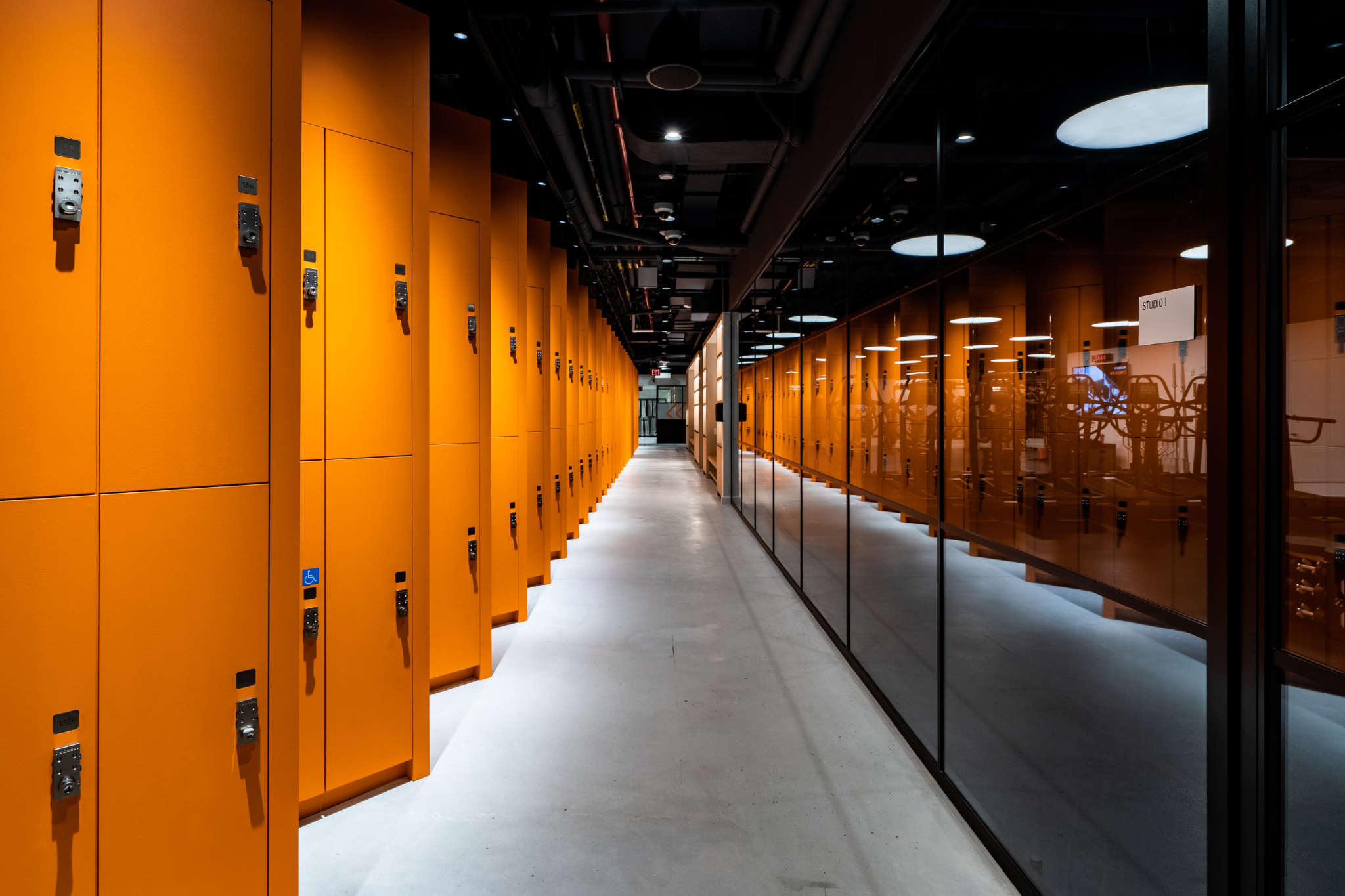 Digital day lockers (so no need to bring your own lock) and shoe cubbies available to store personal items. 